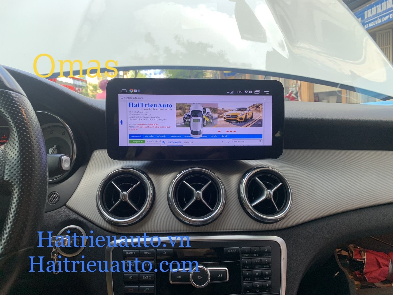 Màn hình android OmasPro xe mercedes GLA 2 Image