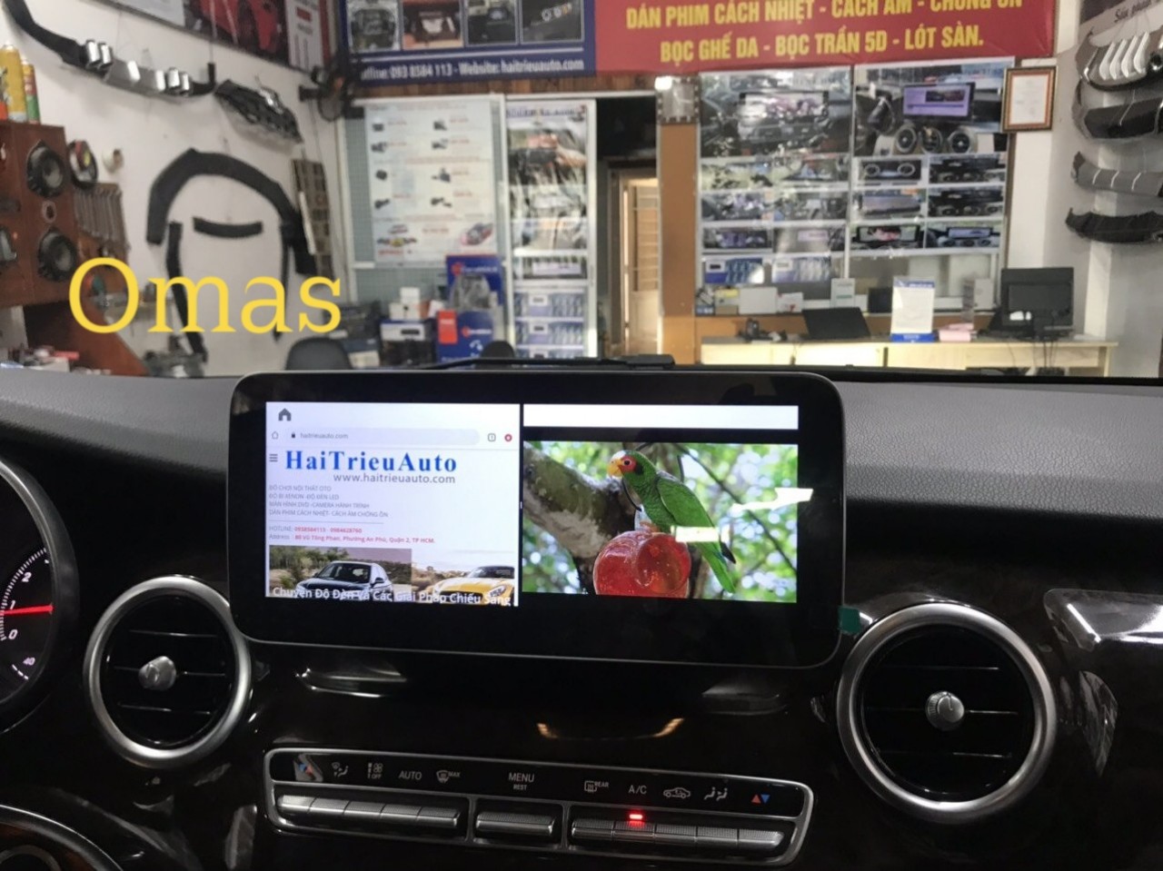 Màn hình android Omas Pro Mercedes V 2019 2 Image