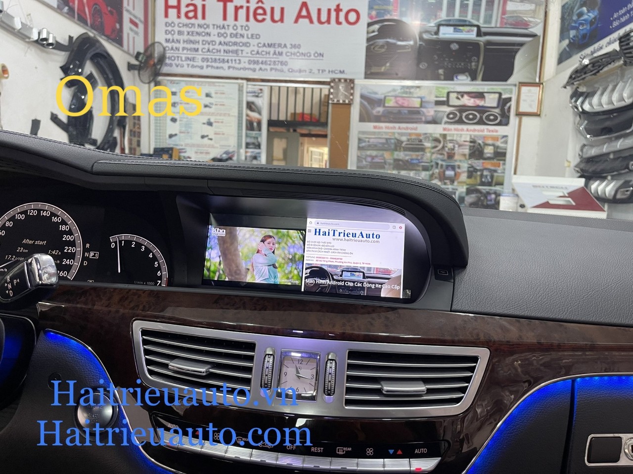 Màn hình android Omas xe Mercedes S 2010 7 Image