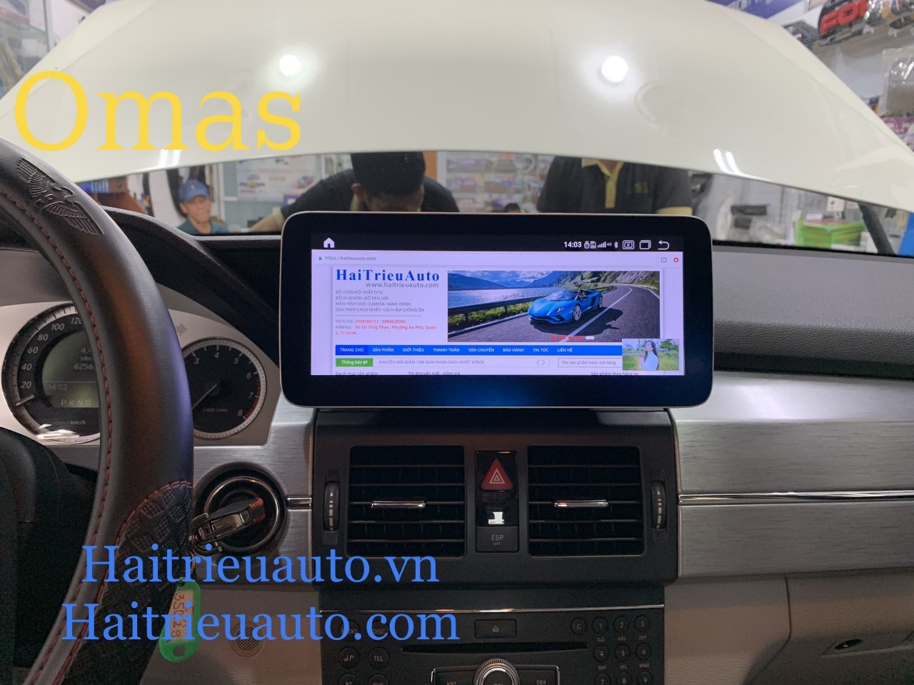 Màn hình android Omas Pro Mercedes GLK 2010 2 Image