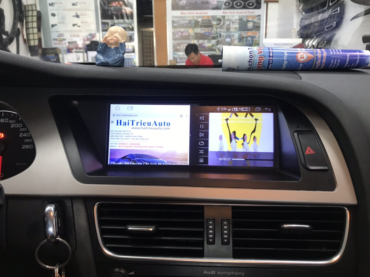 Màn hình android Omas 360 xe Audi A5 2 Image