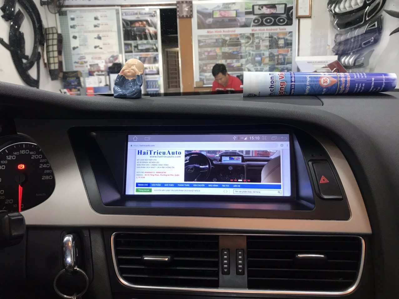 Màn hình android Omas 360 xe Audi A4 4 Image