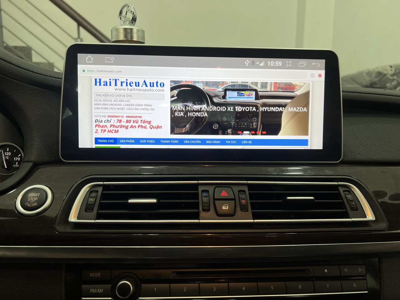 Màn hình android Omas 12in xe BMW 730 2 Image