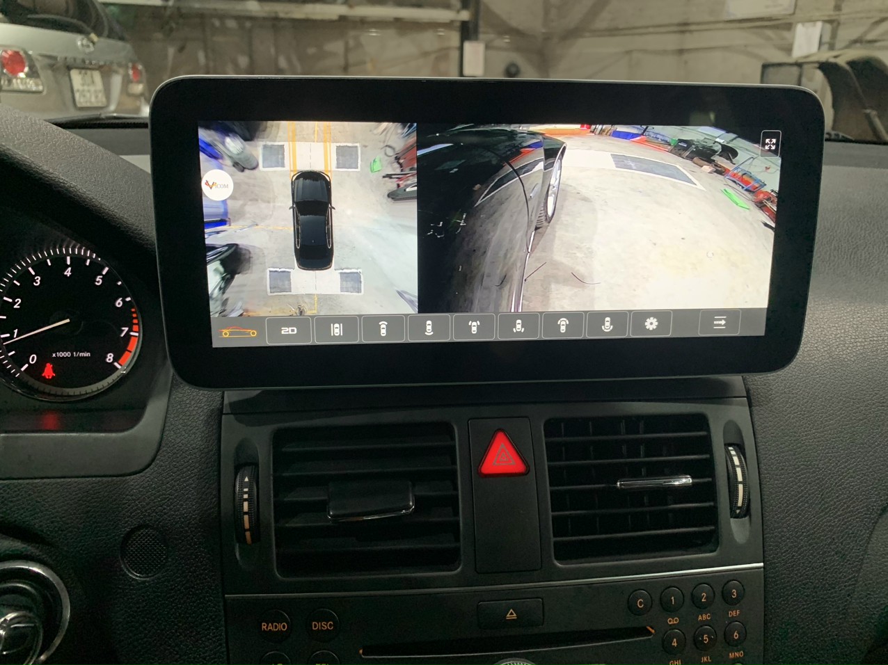 Màn hình android Omas Pro 360 xe Mercedes C 2010 4 Image