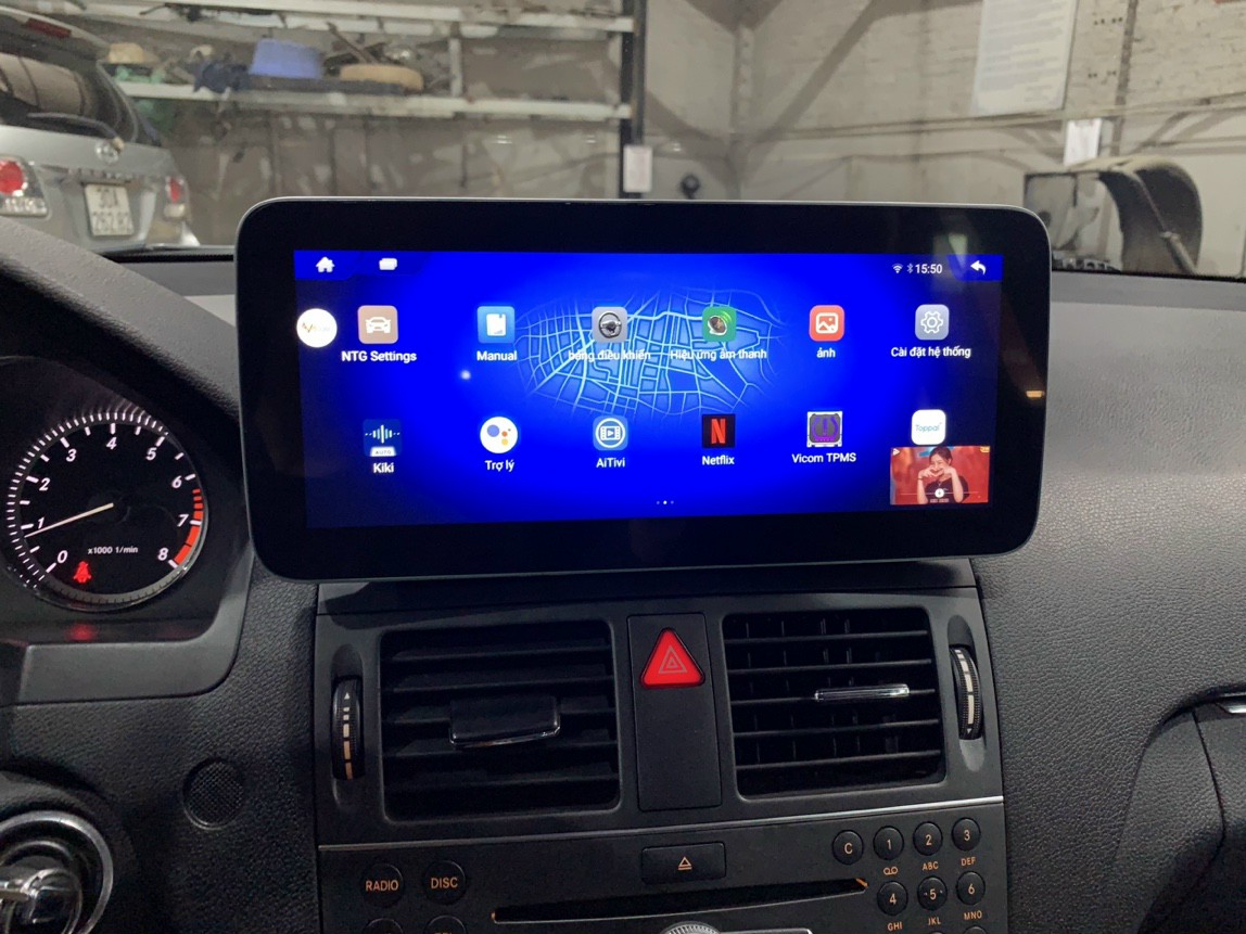 Màn hình android Omas Pro 360 xe Mercedes C 2010 5 Image