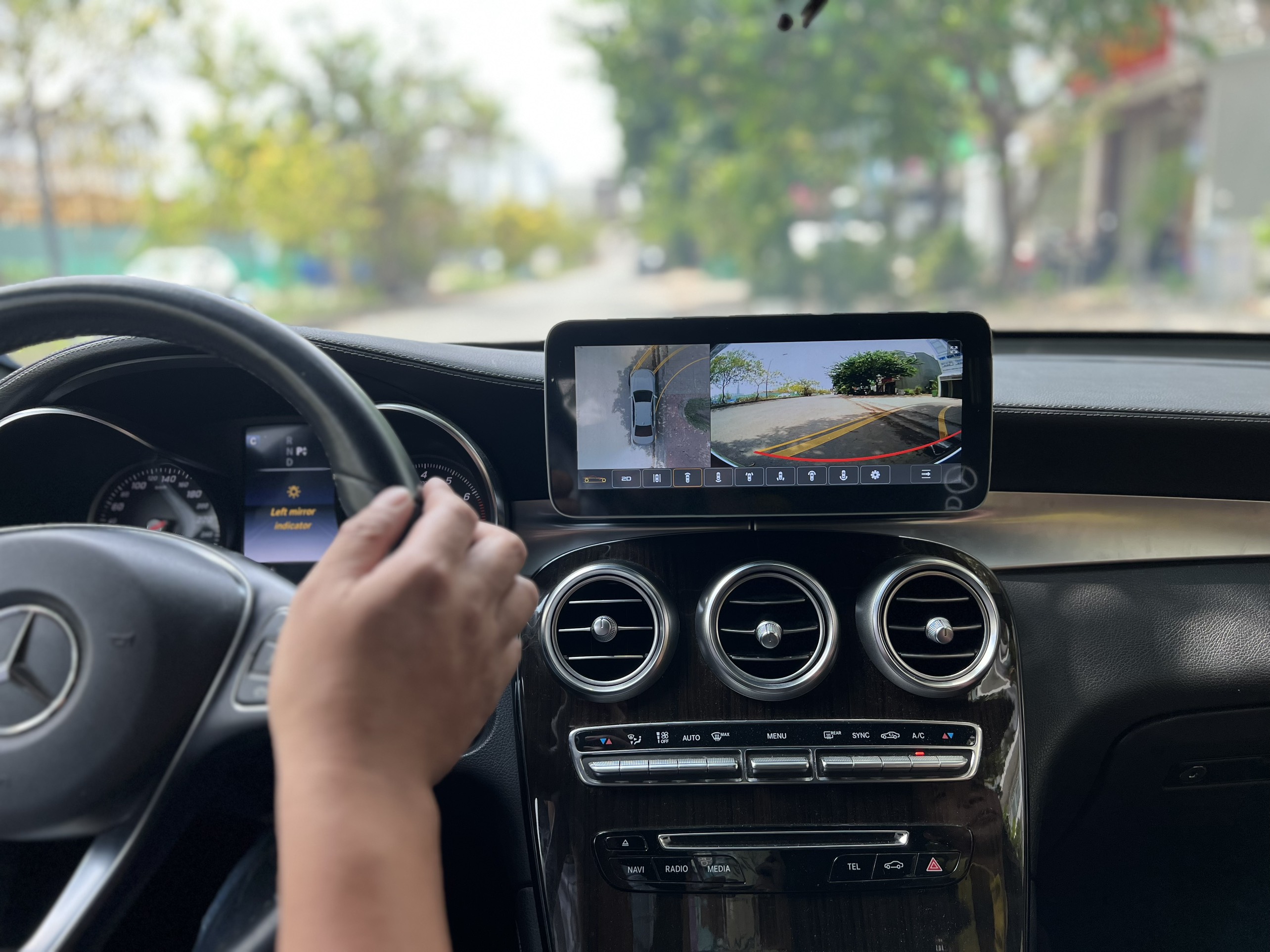 Màn hình android Omas Pro 360 xe Mercedes GLC 3 Image