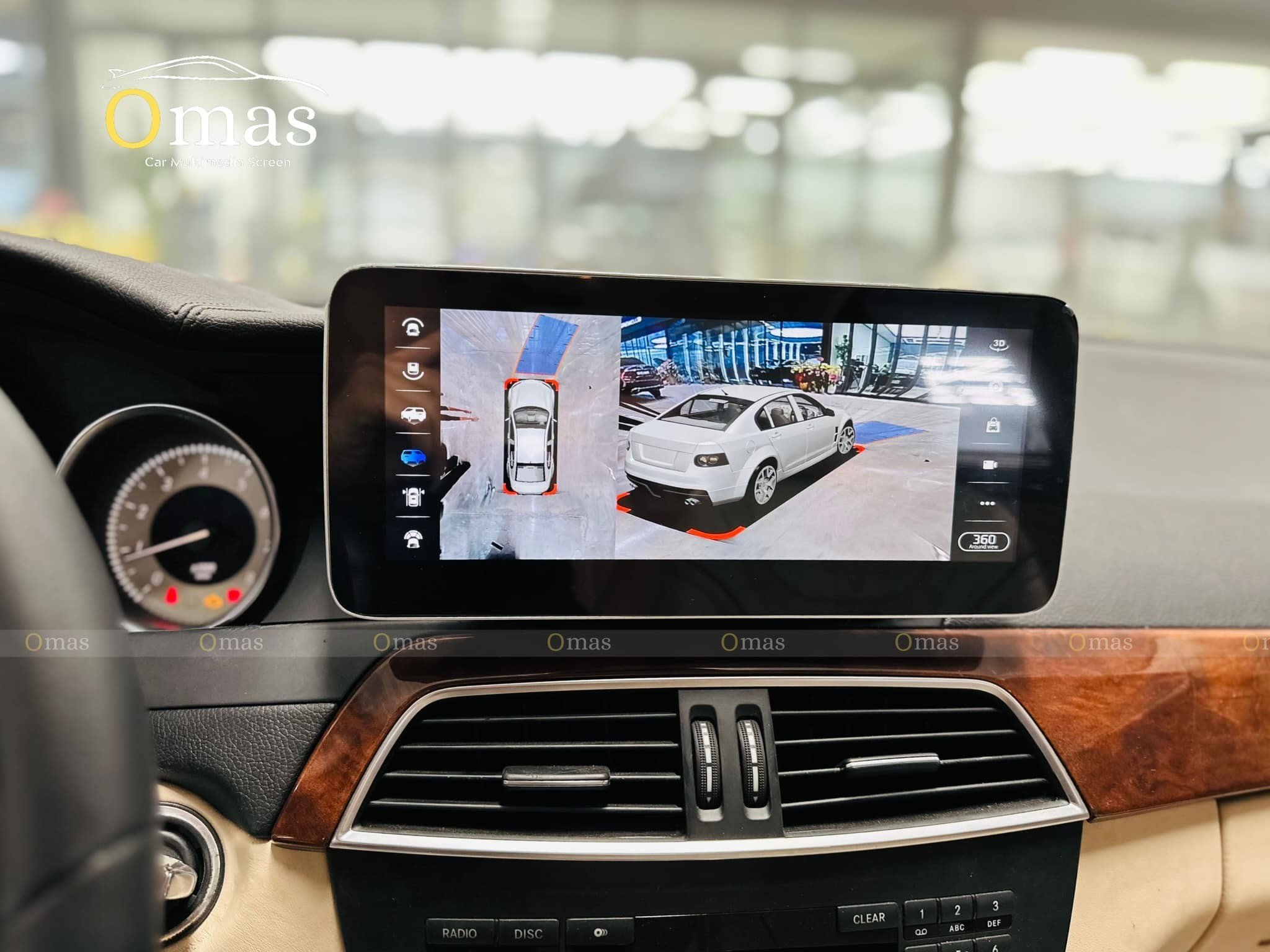 Màn hình android theo xe Mercedes C200 5 Image