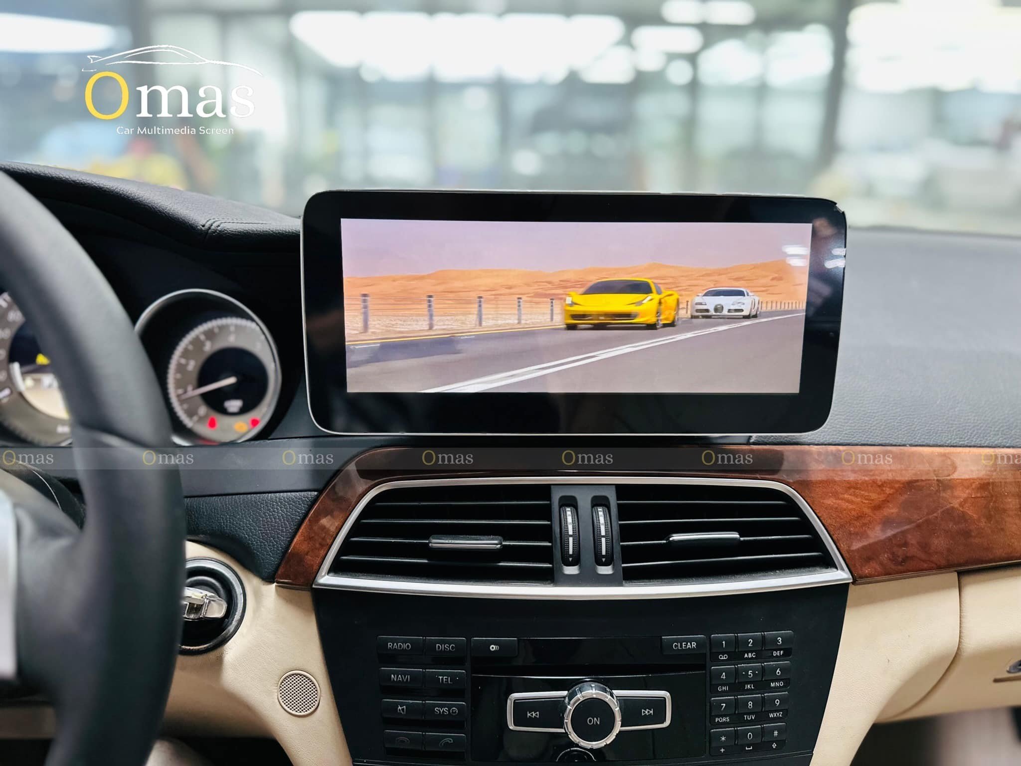 Màn hình android theo xe Mercedes C200 6 Image