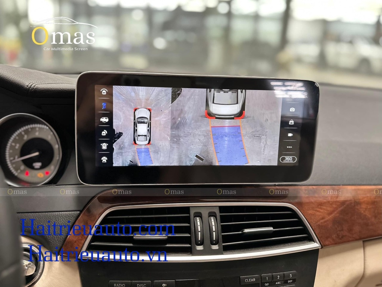 Màn hình android Omas 360 xe Mercedes C 2013 7 Image