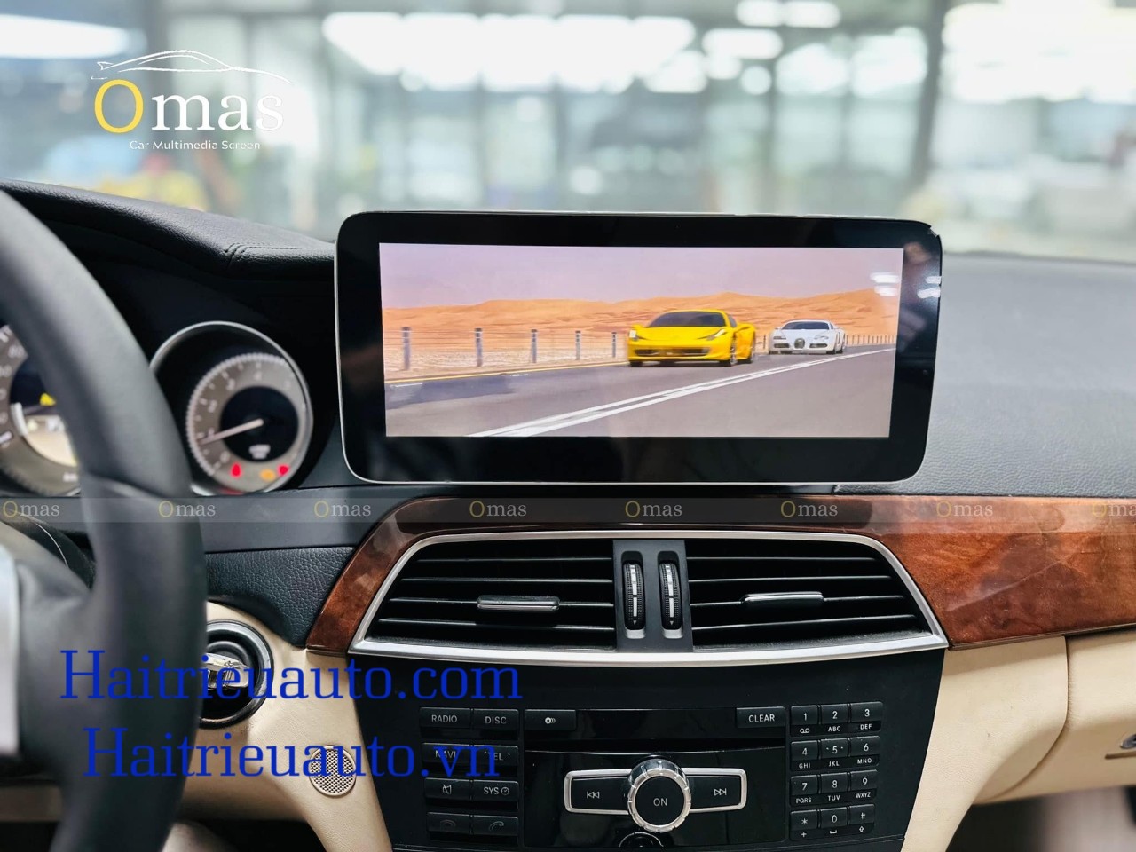 Màn hình android Omas 360 xe Mercedes C 2013 5 Image