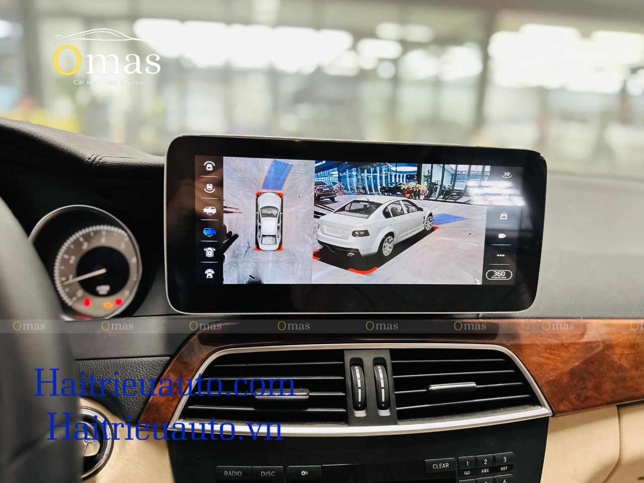 Màn hình android Omas 360 xe Mercedes C 2013 8 Image