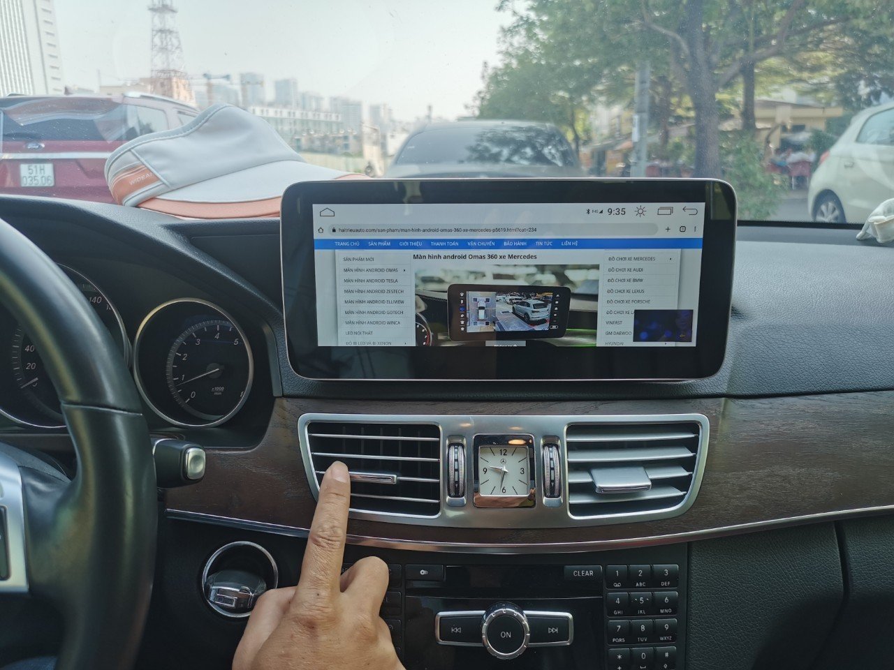Màn hình android Omas 360 xe Mercedes E 2011-2015 11 Image