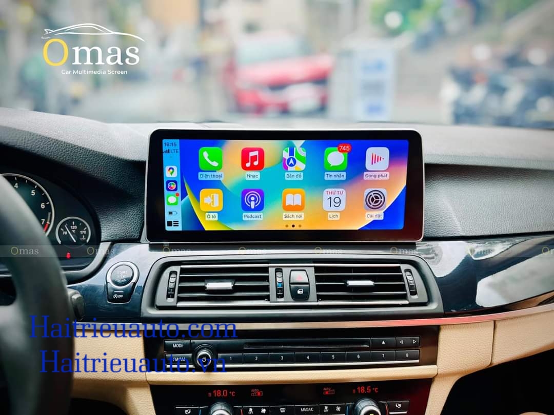 Màn hình android Omas 360 12in xe BMW 520i 6 Image