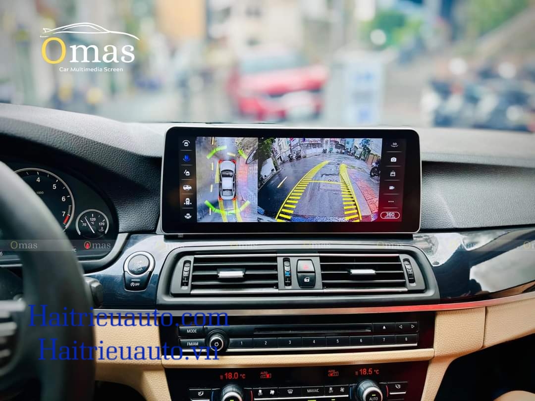 Màn hình android Omas 360 12in xe BMW 520i 8 Image