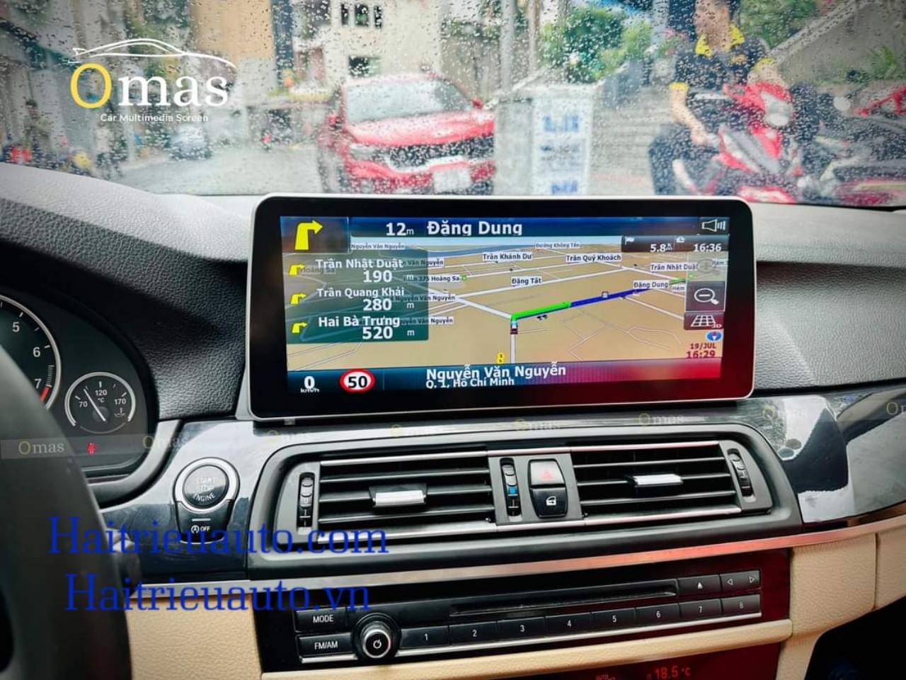 Màn hình android Omas 360 12in xe BMW 520i 9 Image