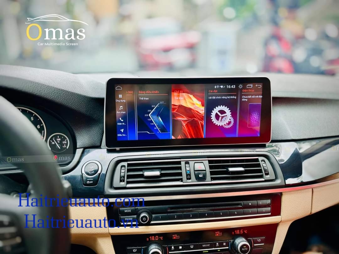 Màn hình android Omas 360 12in xe BMW 520i 10 Image
