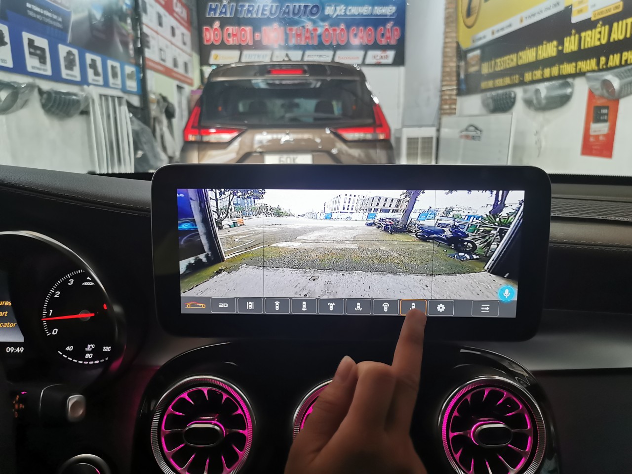 Màn hình android Omas Pro 360 xe Mercedes C 4 Image