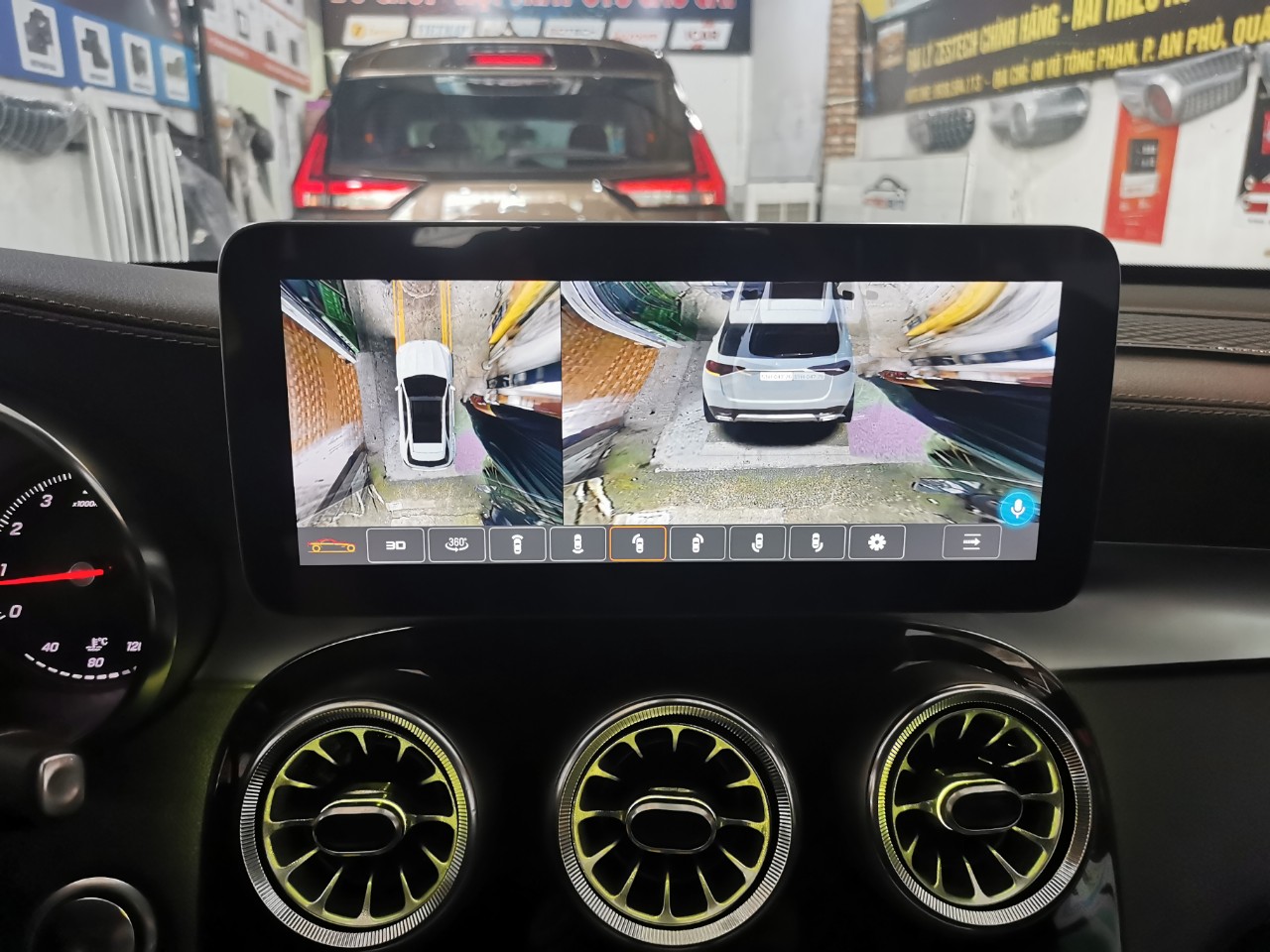 Màn hình android Omas Pro 360 xe Mercedes C 6 Image