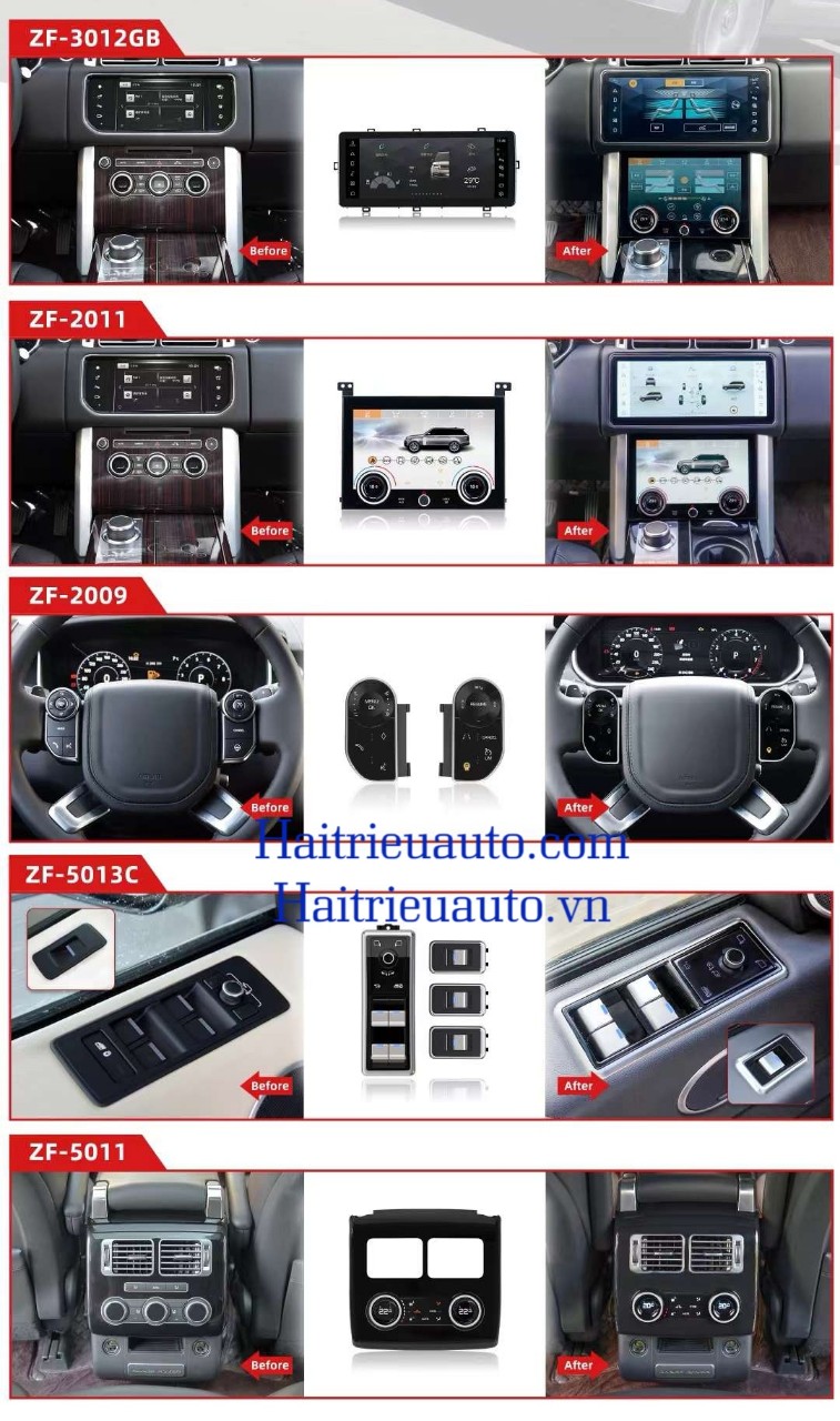 Màn hình android xe Range Rover Soprt 3 Image