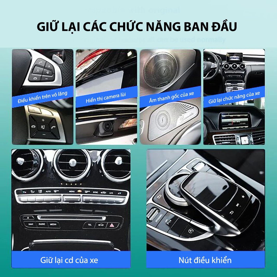 Màn hình android Omas xe mercedes C 2015-2018 3 Image
