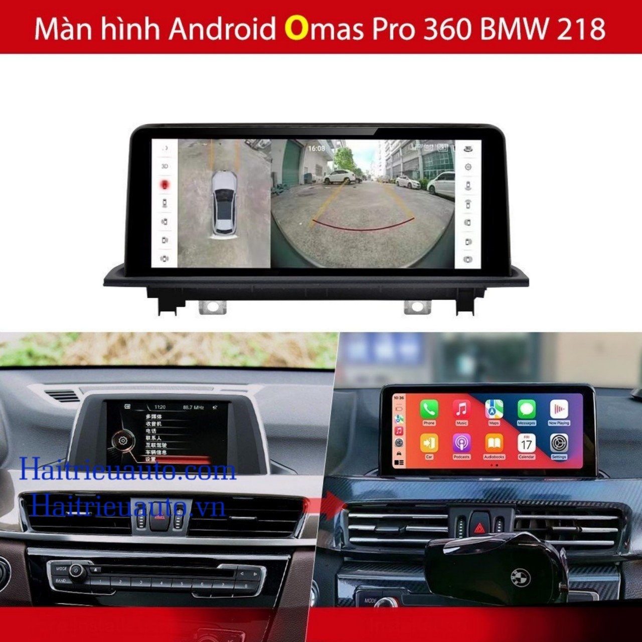 Màn hình android Omas Pro 360 xe BMW 218 2 Image