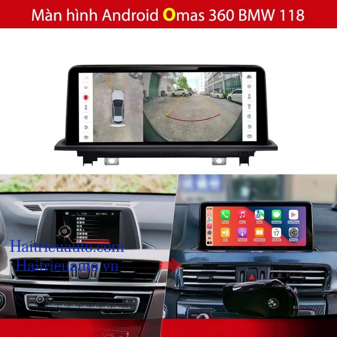 Màn hình android Omas 360 xe BMW 118 2 Image