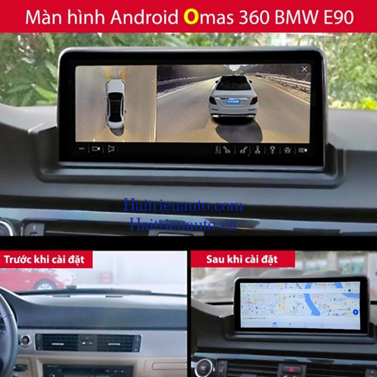 Màn hình android Omas 360 xe BMW E90 2 Image