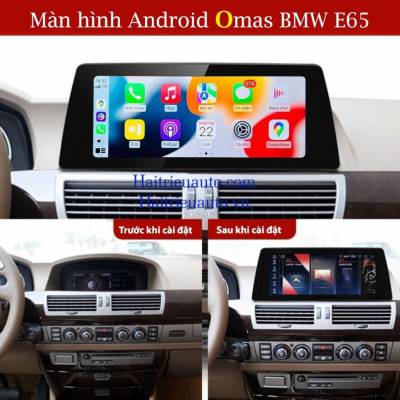Màn hình android Omas 12in xe BMW E60