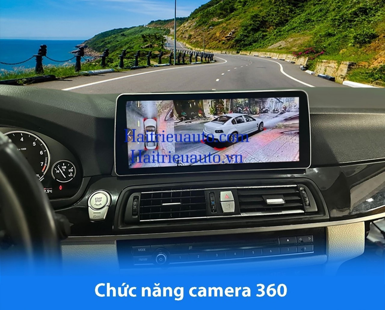 Màn hình android Omas 12in 360 xe BMW 7series 5 Image