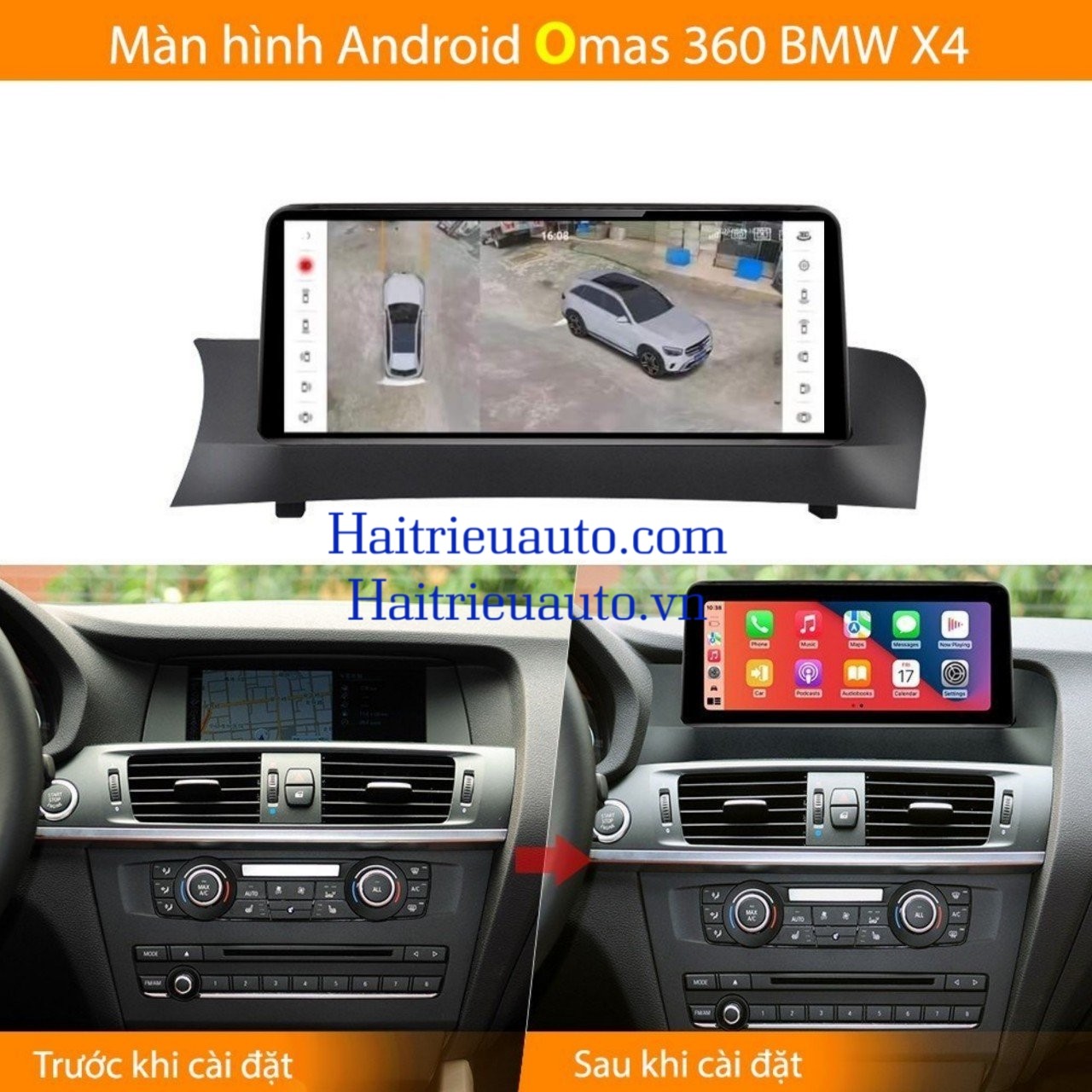 Màn hình android Omas 360 xe BMW X4 2 Image