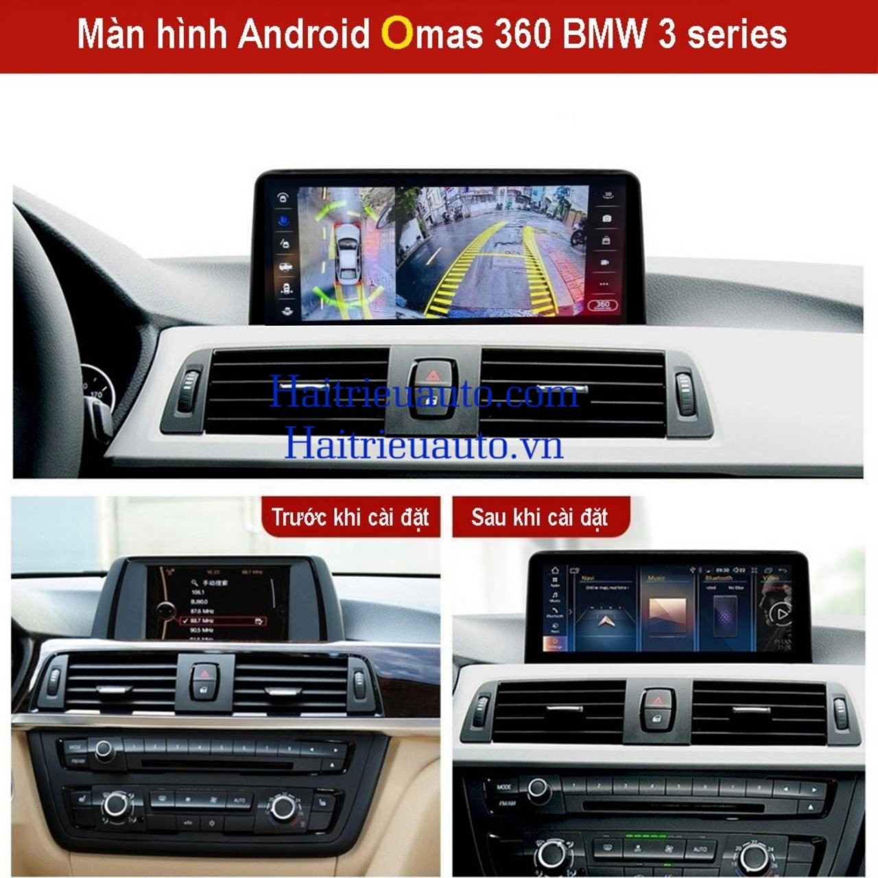 Màn hình android Omas 360 xe BMW 3 series 2 Image