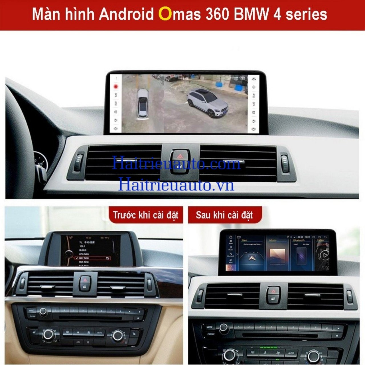 Màn hình android Omas 360 xe BMW 4 series 2 Image