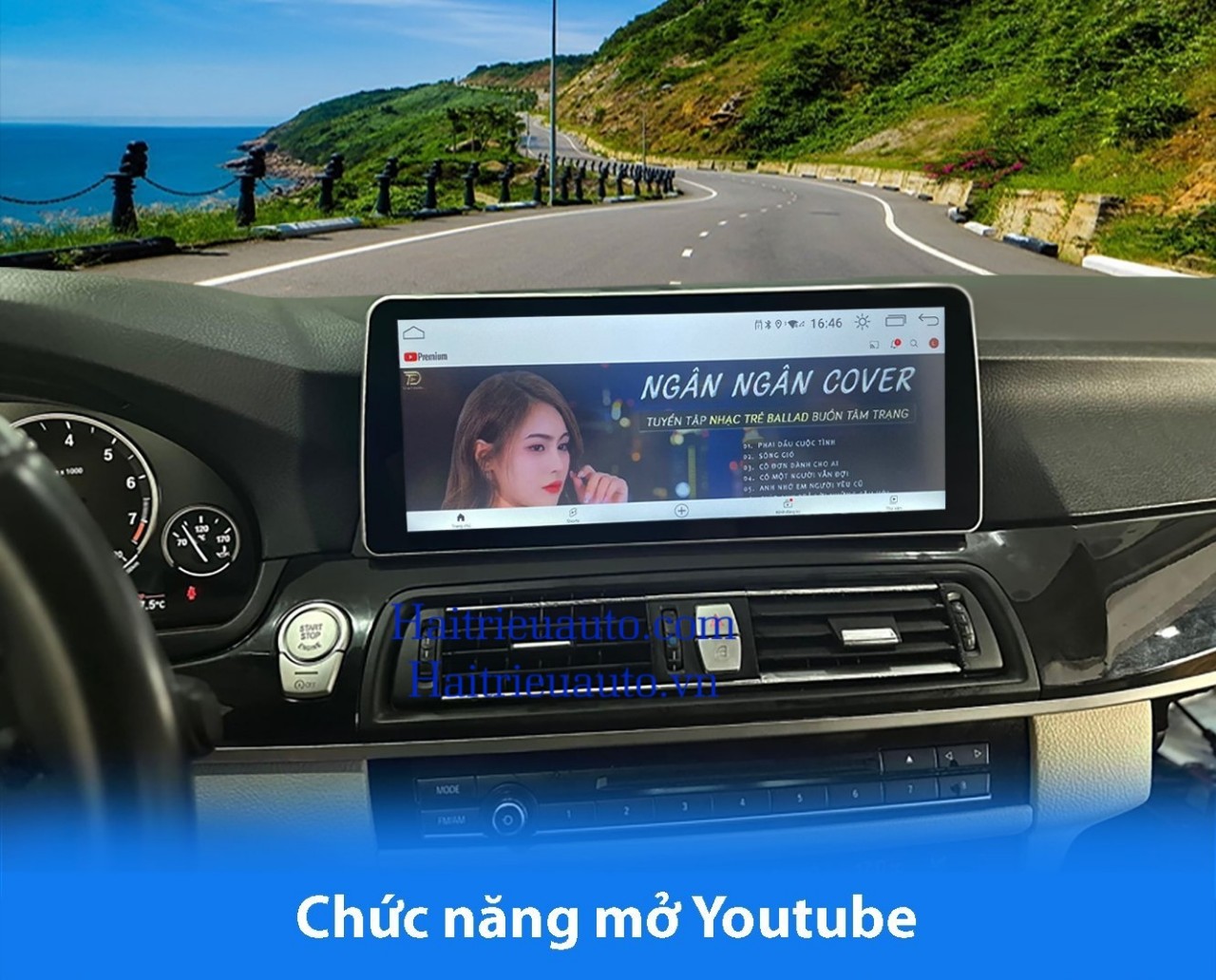 Màn hình android Omas Pro 12 inch xe BMW 520 3 Image