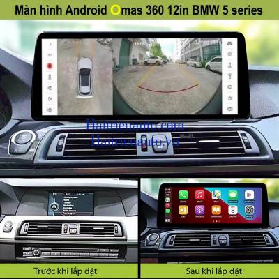 Màn hình android Omas Pro 12 inch xe BMW 520