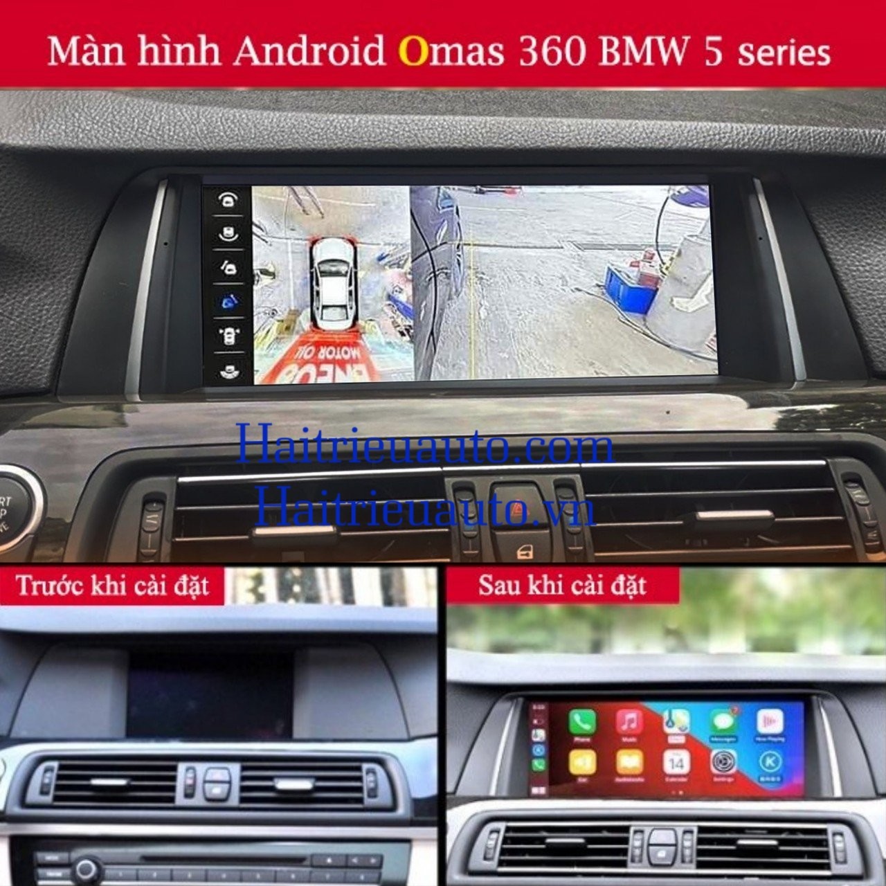 Màn hình android Omas 360 xe BMW 5 series 2 Image