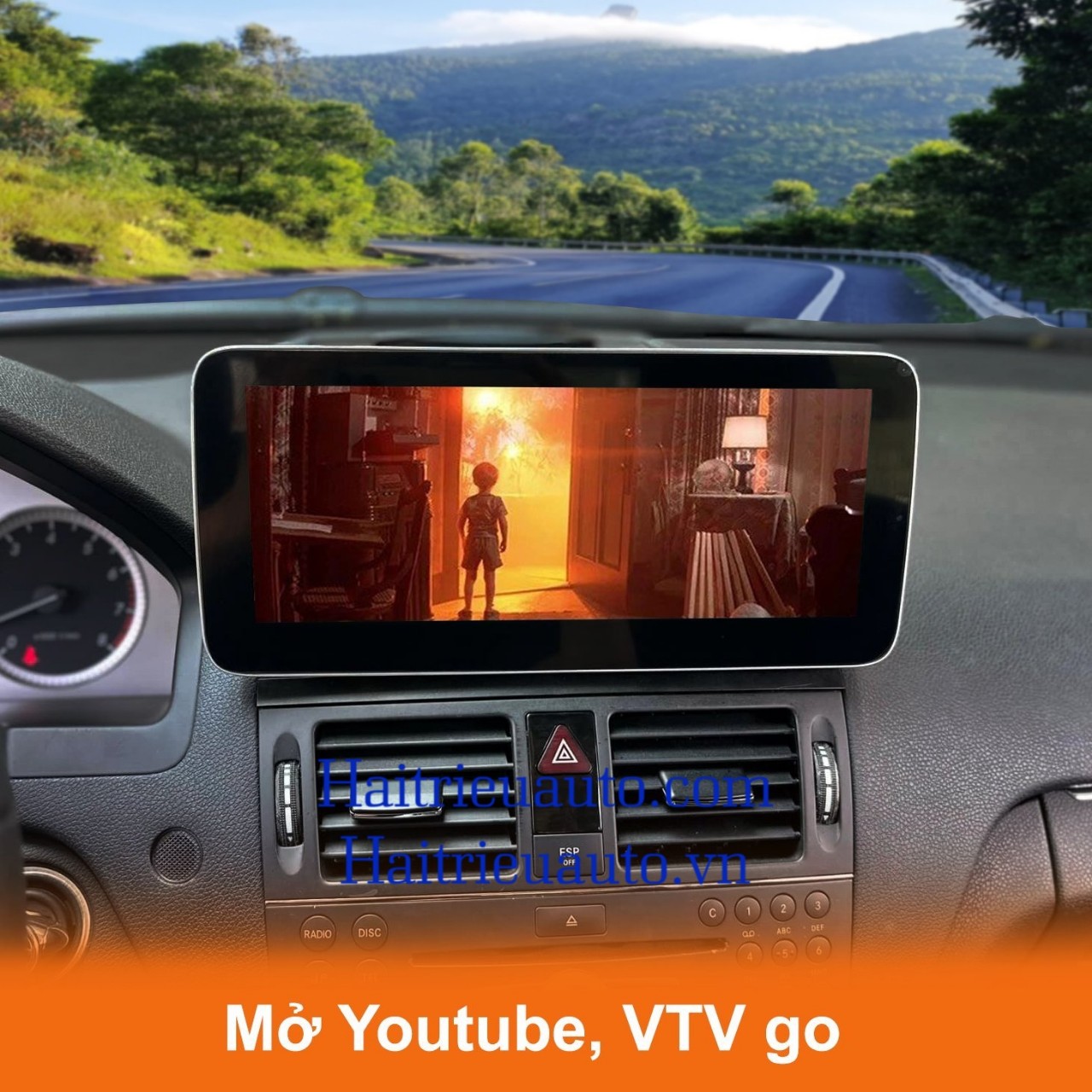 màn hình android Omas 360 xe mercedes C 2008-2010 3 Image