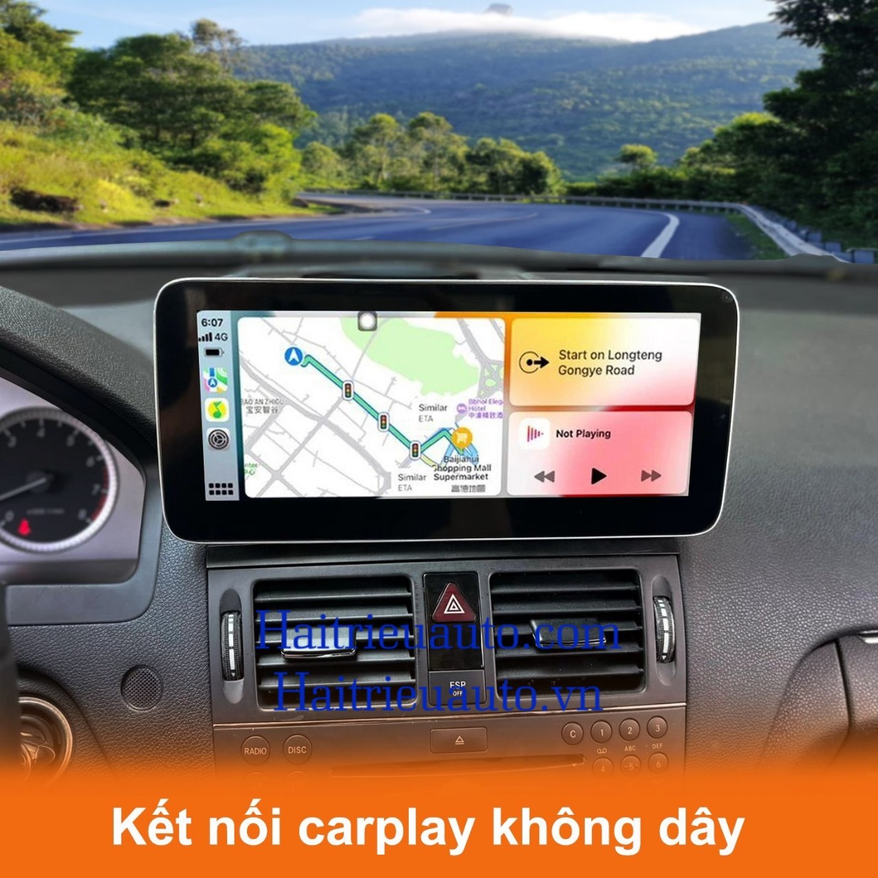 Màn hình android omas xe mercedes C 2008-2010 8 Image