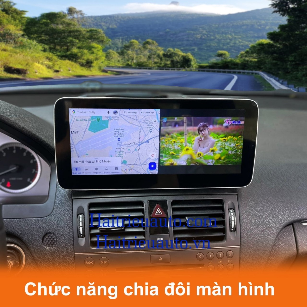 Màn hình android Omas pro xe mercedes C 2008-2010 6 Image