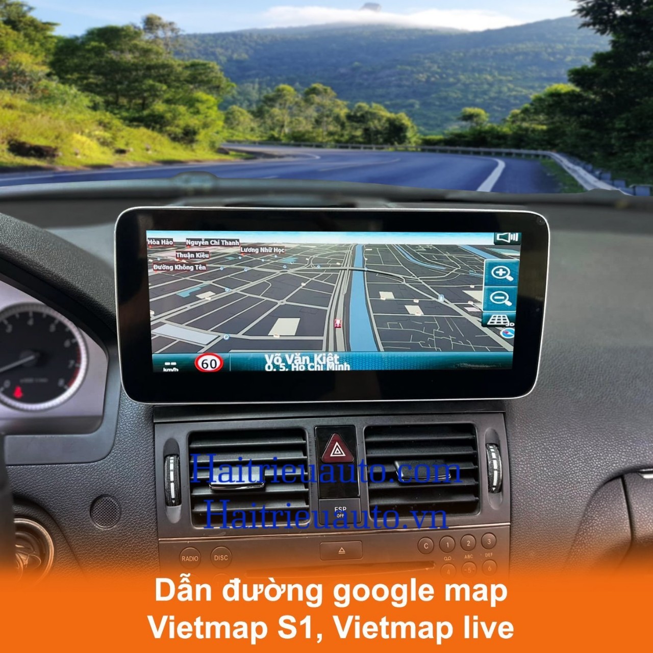 Màn hình android omas xe mercedes C 2008-2010 10 Image
