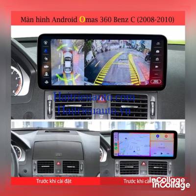 Màn hình android omas xe mercedes C 2008-2010