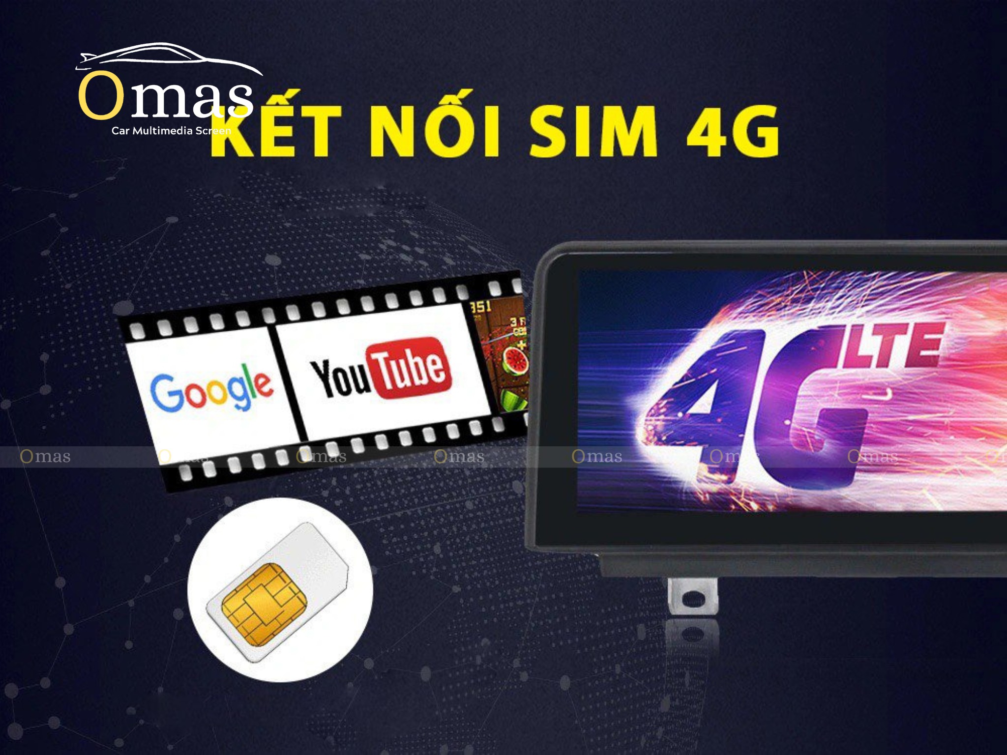 Màn hình android Omas 360 xe mercedes S 4 Image