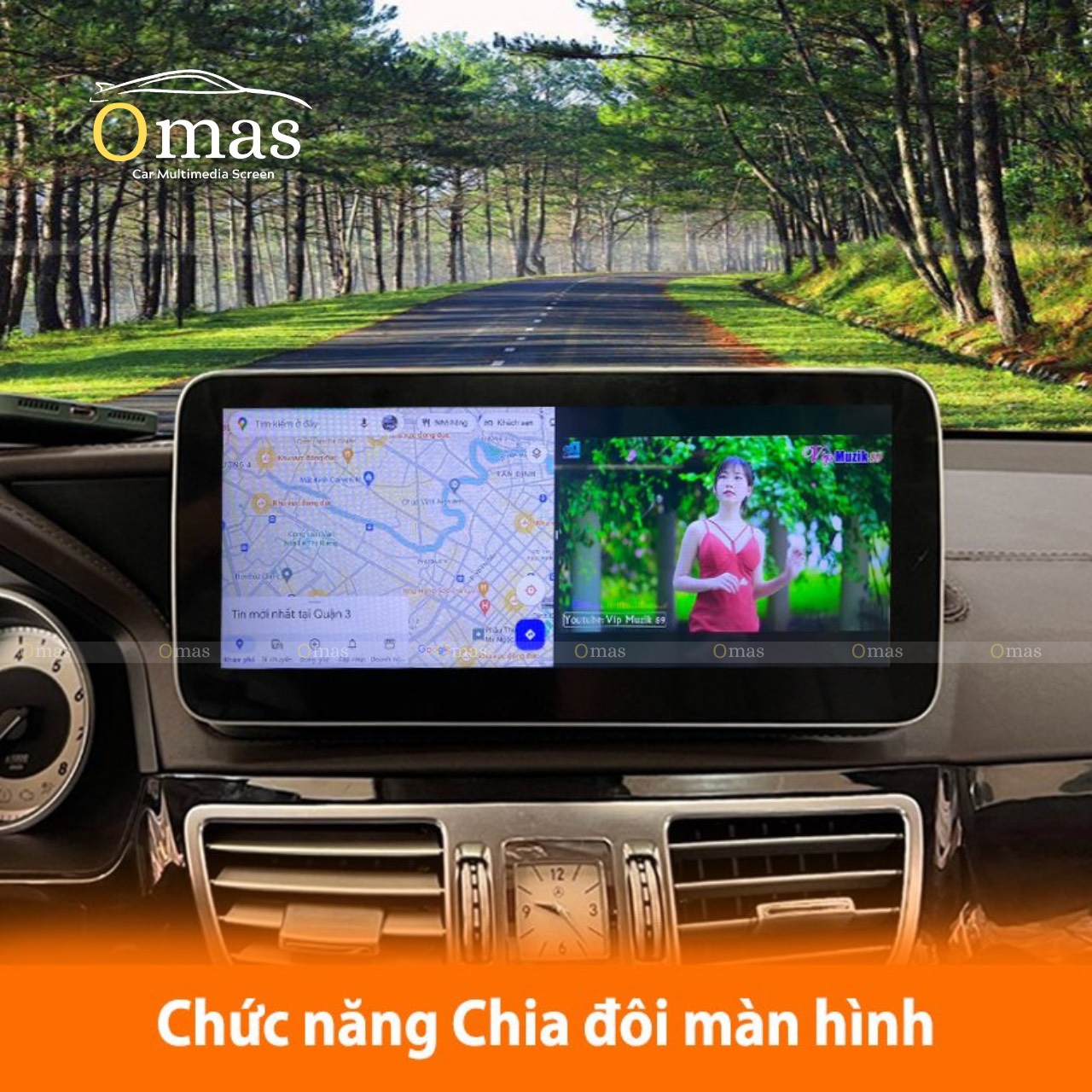 Màn hình android Omas pro mercedes E 3 Image