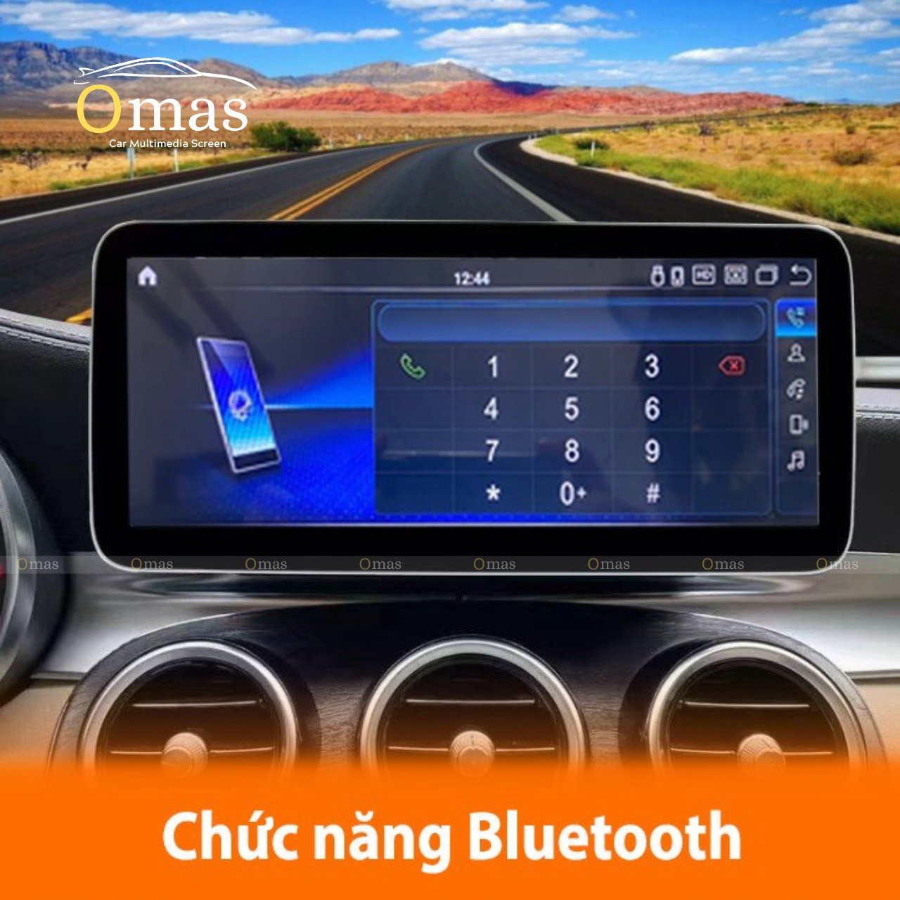 Màn hình android Omas pro 360 xe mercedes GLC 2020 7 Image