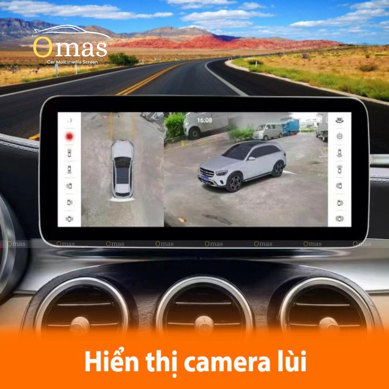 Màn hình android Omas pro 360 xe mercedes GLC 2020 10 Image