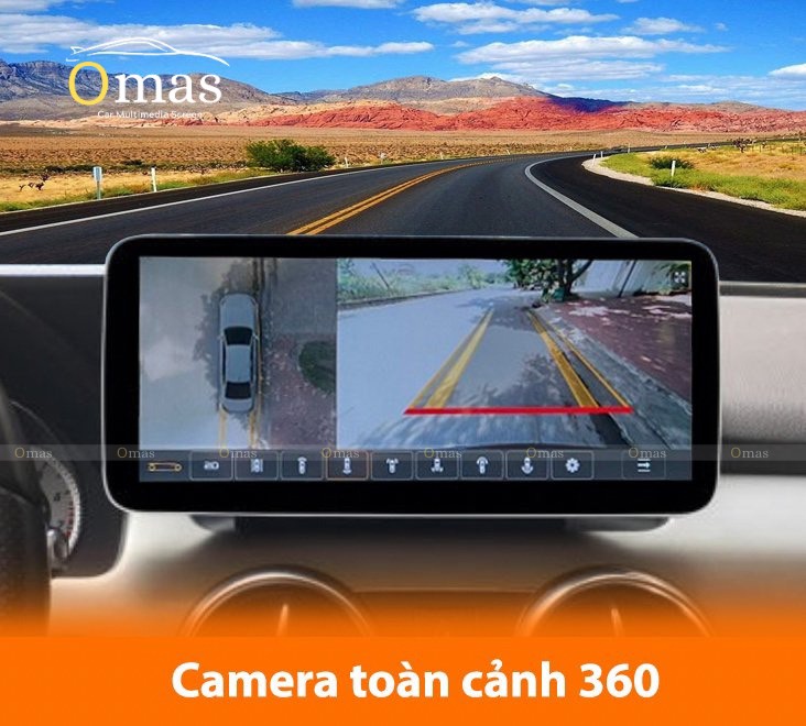 Màn hình android Omas pro 360 xe mercedes GLK 2011-2015 4 Image