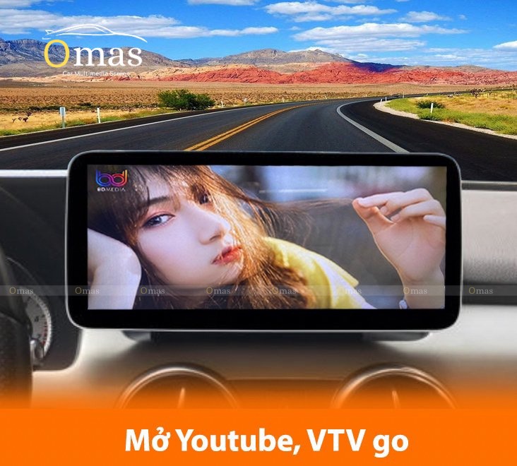 Màn hình android Omas 360 xe mercedes GLK 2011-2015 7 Image