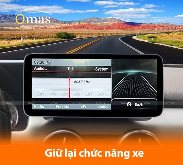 Màn hình android Omas xe mercedes GLK 2011-2015 4 Image