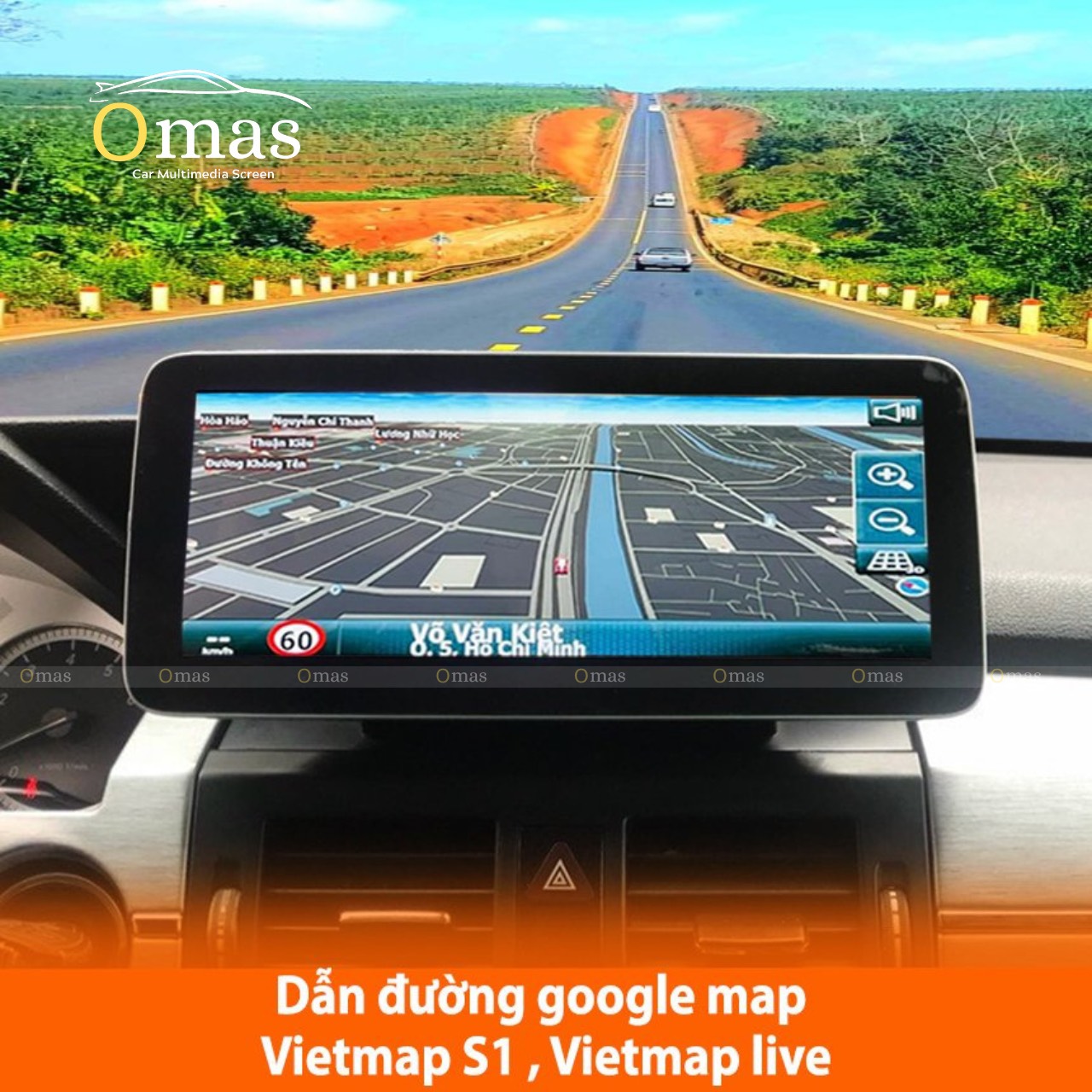 Màn hình android Omas xe mercedes GLK 2008-2010 5 Image