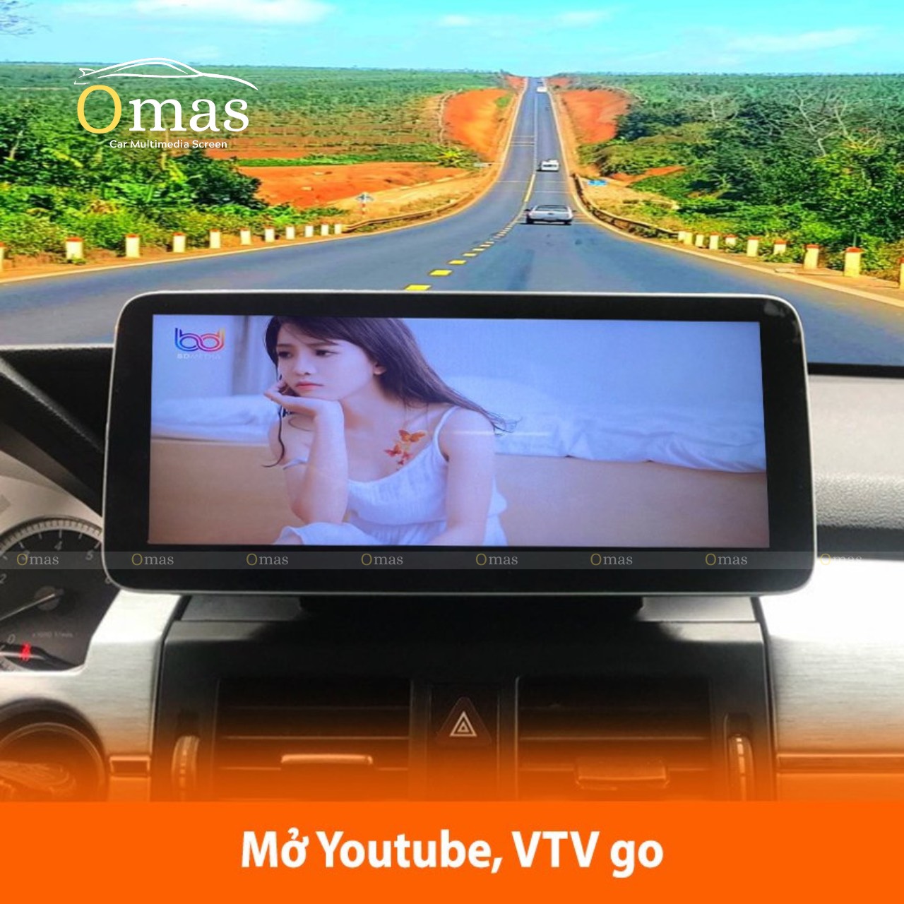 Màn hình android Omas 360 xe mercedes GLK 2008-2010 7 Image