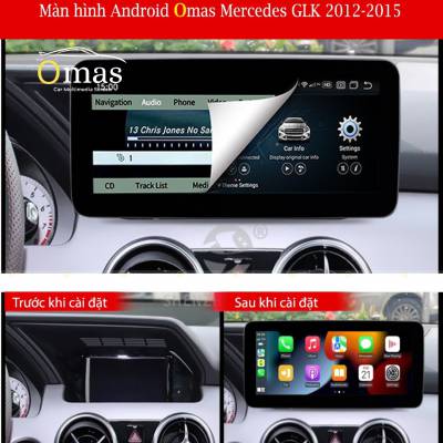 Màn hình android OMas pro 360 xe mercedes GLK 2008-2010